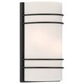 Access Lighting Cassi, 2 Light LED Wall Sconce, Matte Black Finish, Opal Glass 20416LEDDLP-MBL/OPL